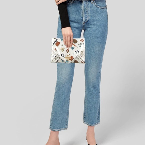 Tory Burch Handbags - Tory Burch Bon Voyage Printed Envelope Clutch